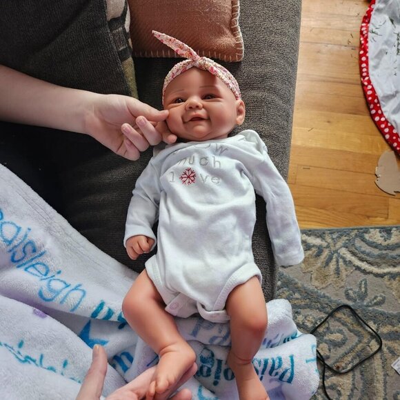 Other - 🆕 Full Body Platinum Silicone Baby Dolls Newborn  Ella-wheaten Reborn Baby Girl